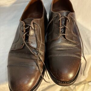 Allen Edmonds Memphis Brown Men’s Size 9.5 Leather USA Oxfords Captoe Shoes